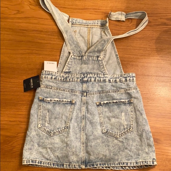 Forever 21 Jeans Forever 2 Overall Dress Sky Blue Poshmark